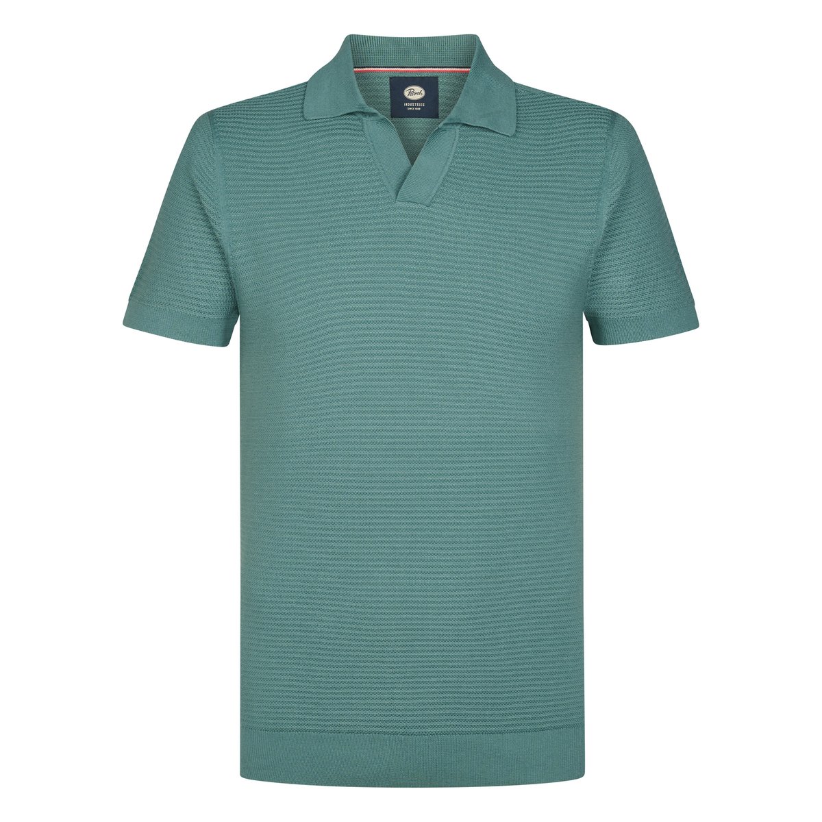 Pull Polo en maille delfín vert oil green, PETROL INDUSTRIES