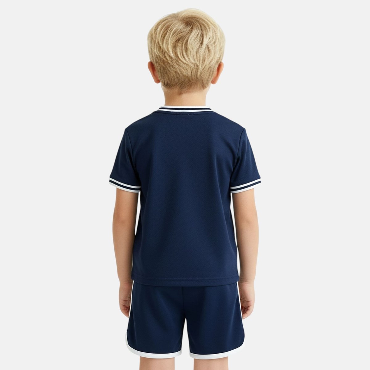 Ensemble t-shirt manches courtes et short TENNIS bleu marine, ELLESSE