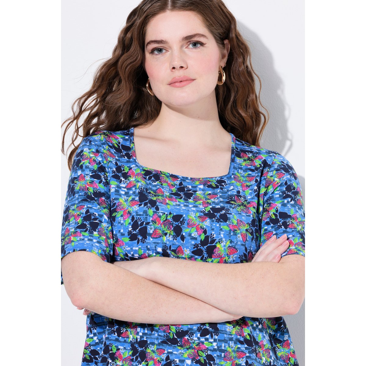 T-shirt bleu roi, ULLA POPKEN