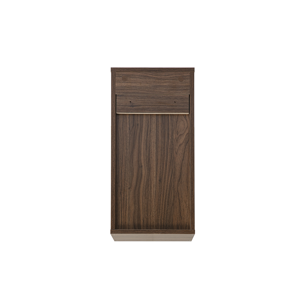 Rangement mural finition blanche et bois clair chêne L30 cm FLEXO noyer, MILIBOO
