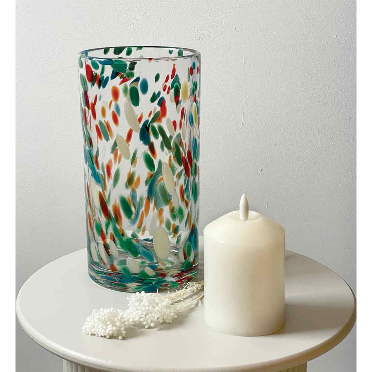 Vase léopard multicolore, OPJET
