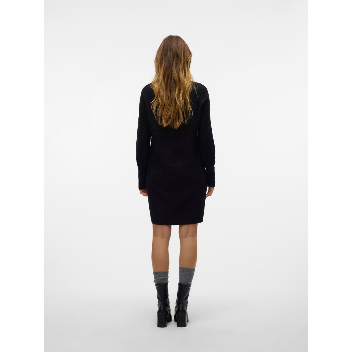 Robe En Maille noire - black, VERO MODA