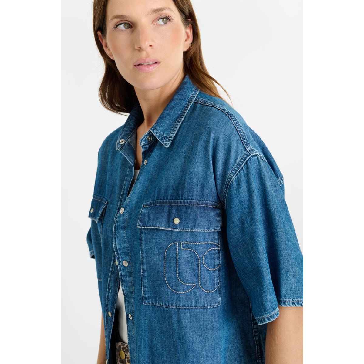 Chemise en jeans LIVIANE blue, LE TEMPS DES CERISES