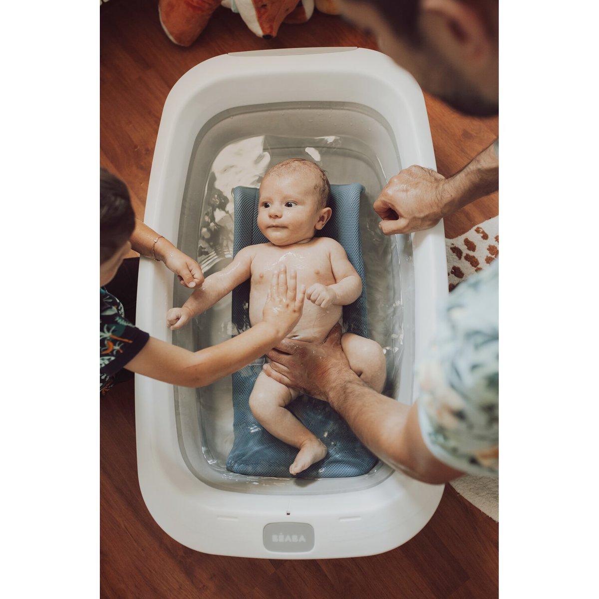 Baignoire pour bébé pliable et compacte EAZY POP gris velours, BEABA