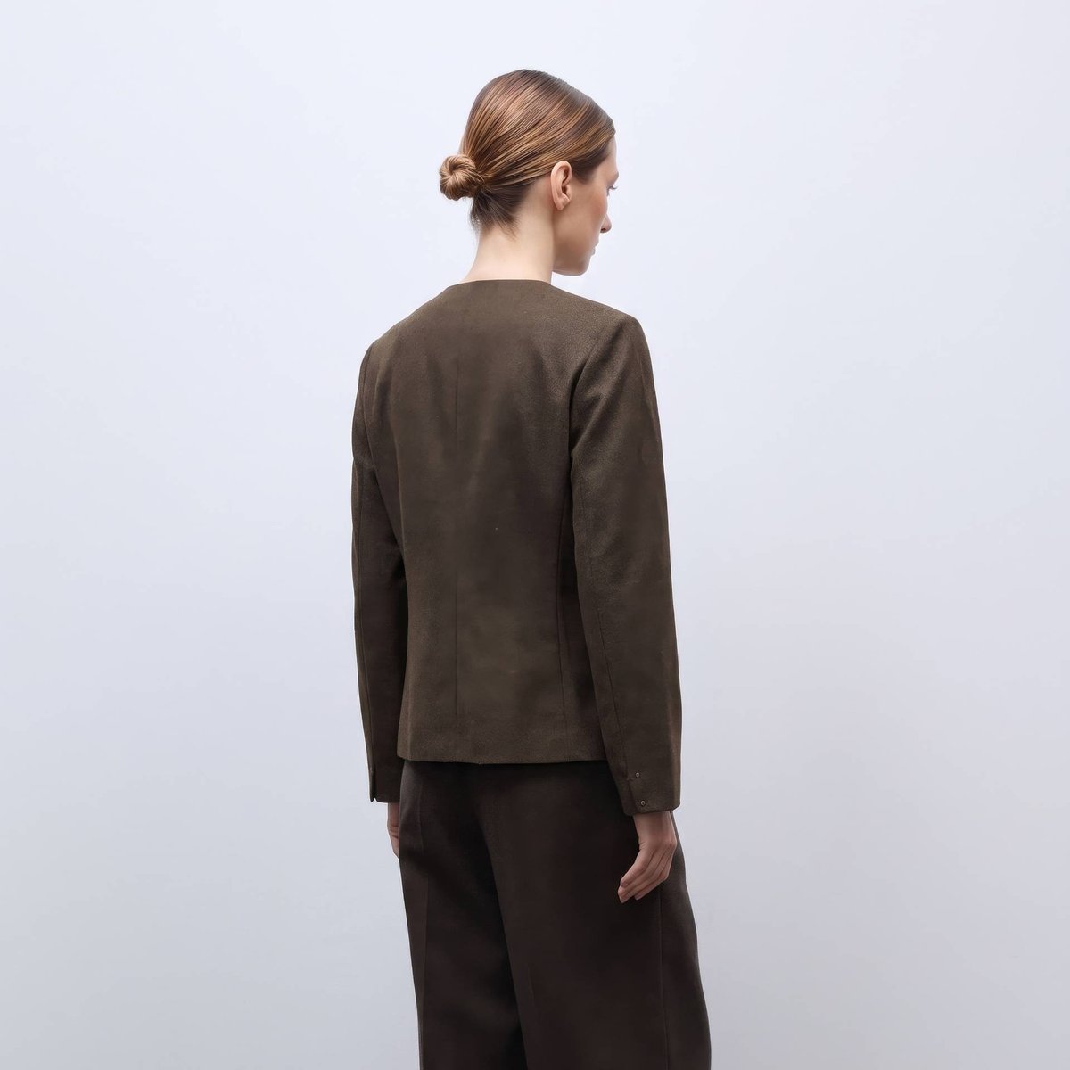 Pantalon large en tweed pudding, MONOPRIX