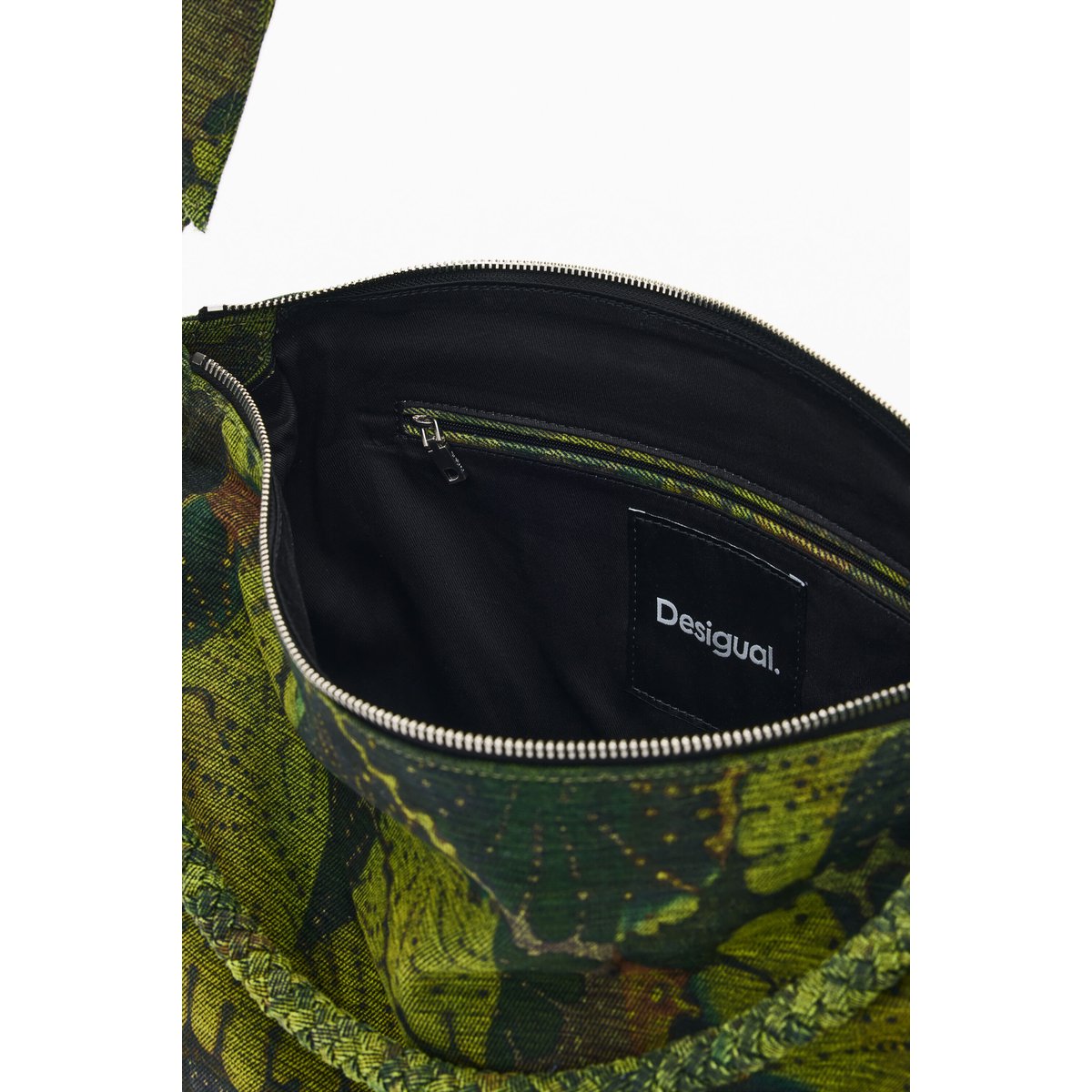 Grand sac imprimé M C Lacroix vert, DESIGUAL