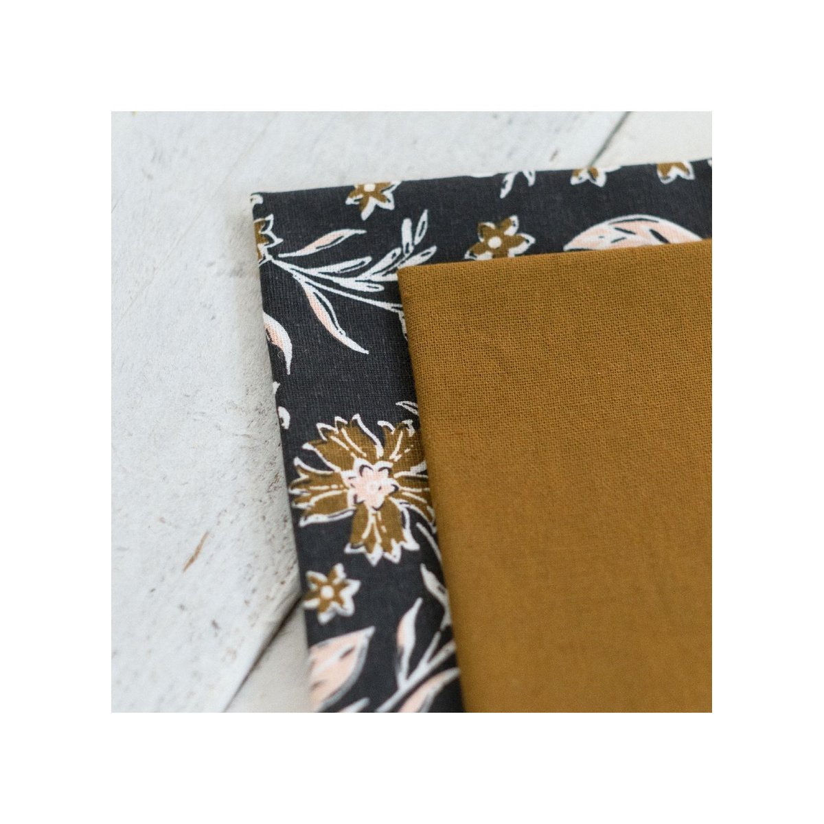 Lot de 2 serviettes de table bicolore INDIES JAIPUR bronze, TODAY