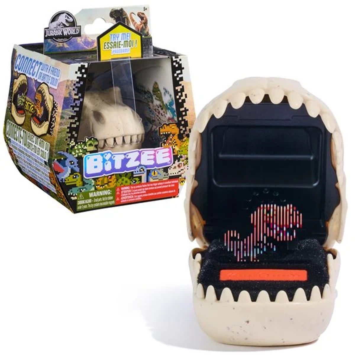 Bitzee Jurassic World - Mon animal interactif multicolore, SPIN MASTER