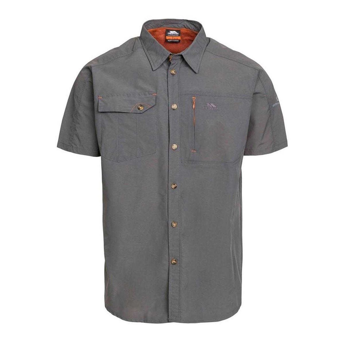 Chemise anti-moustiques manches courtes gris, TRESPASS