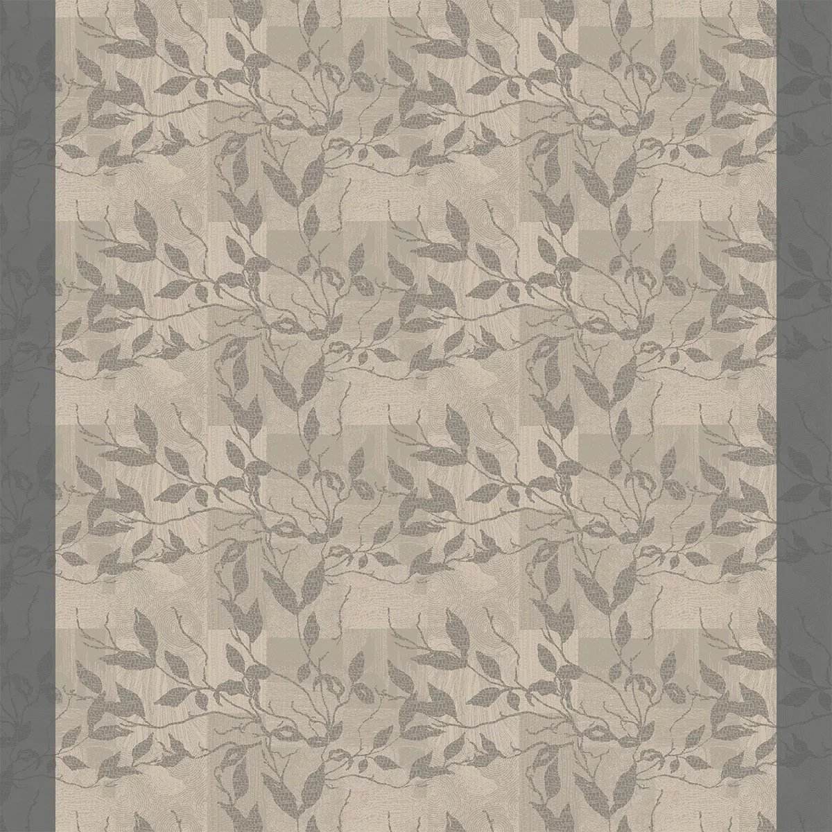 Nappe pur coton MILLE PRUNUS silver, GARNIER THIEBAUT