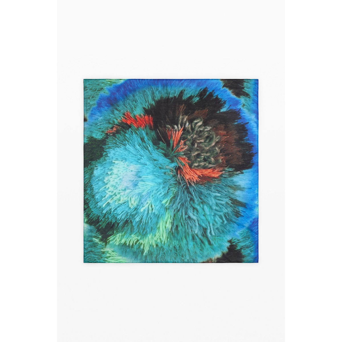Foulard imprimé Lacroix bleu, DESIGUAL