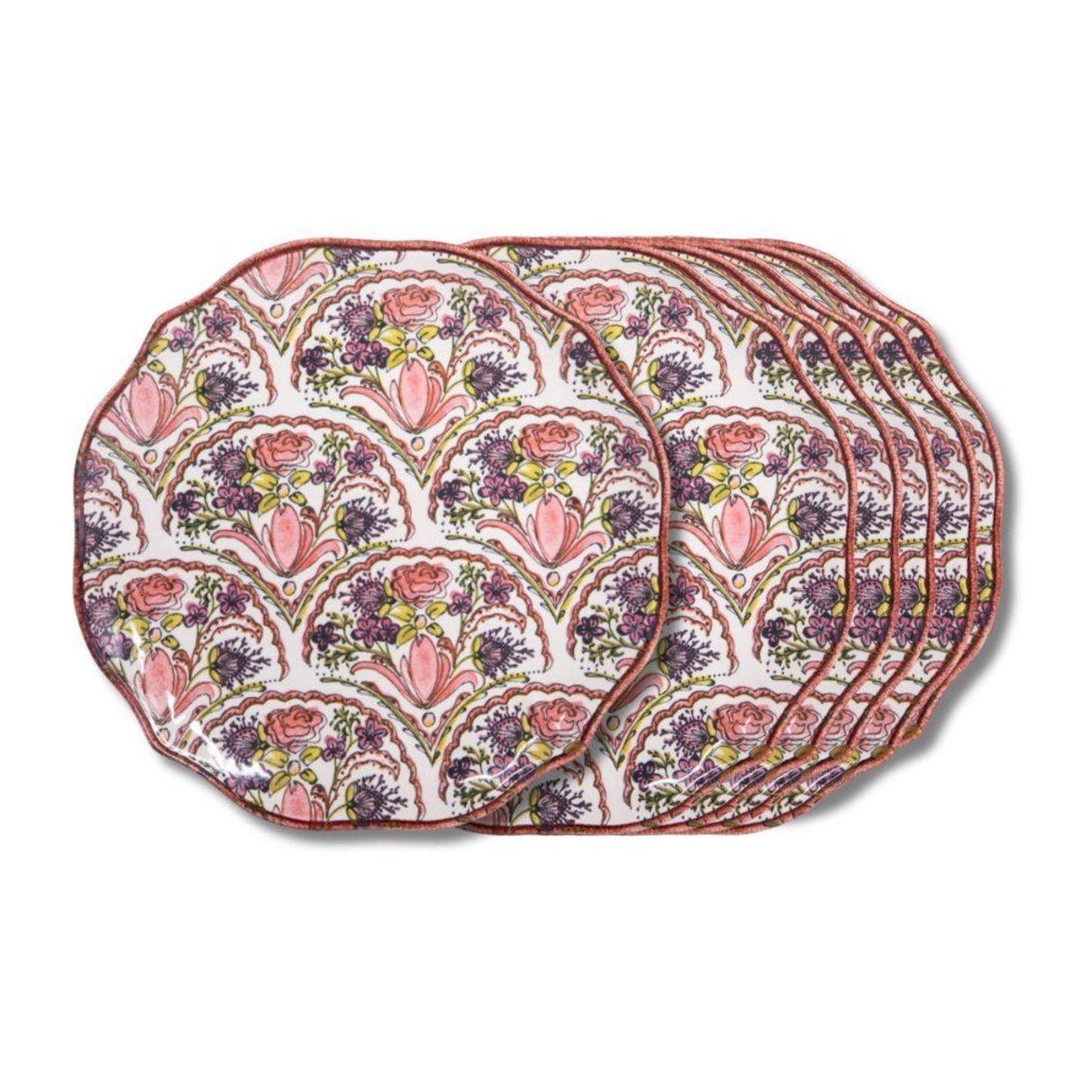 Assiette plate Jaipur 27 cm (lot de 6) - JAIPUR multicolore, TABLE PASSION
