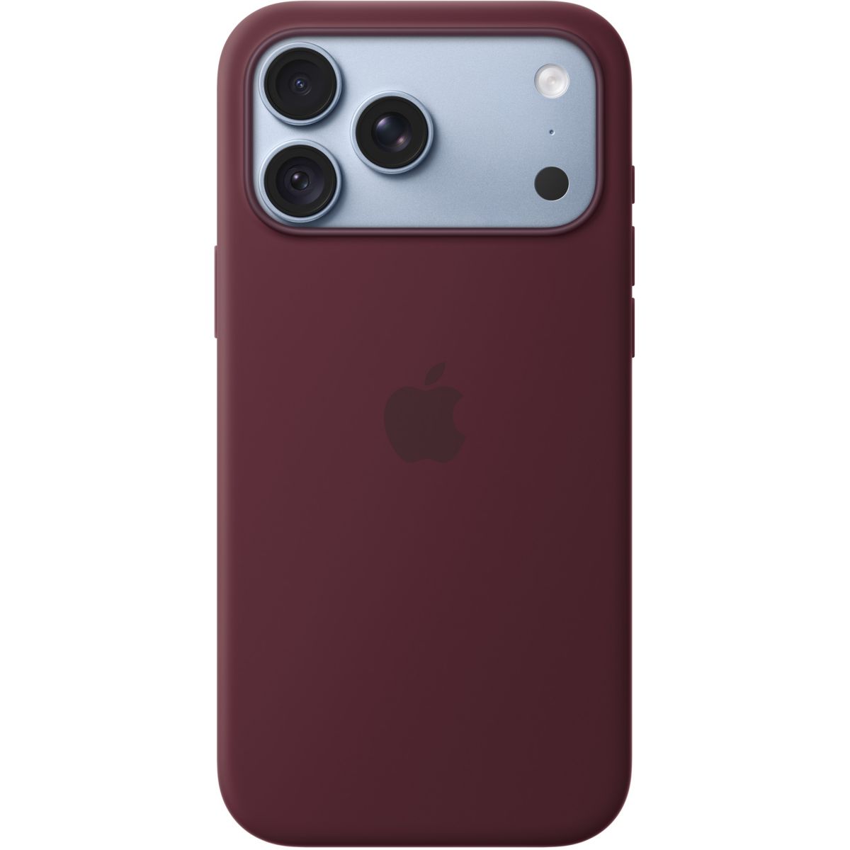 Coque iPhone 18 Pro Max Magsafe Bordeaux Silic couleur unique, APPLE