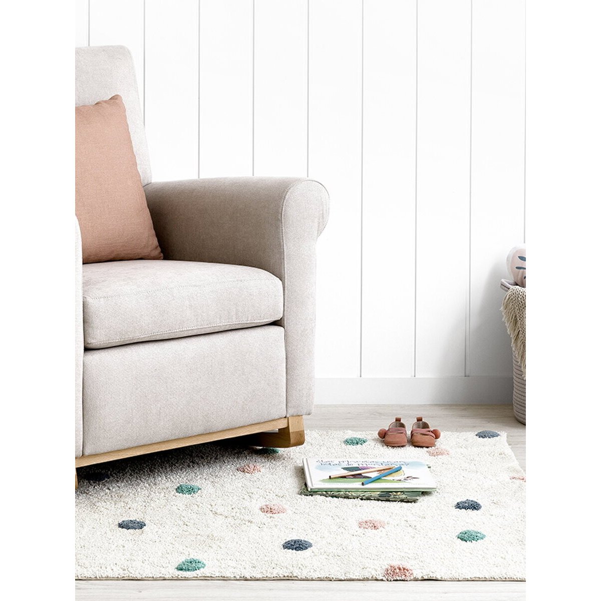 Tapis Textile - DOTS multicolore, KENAY