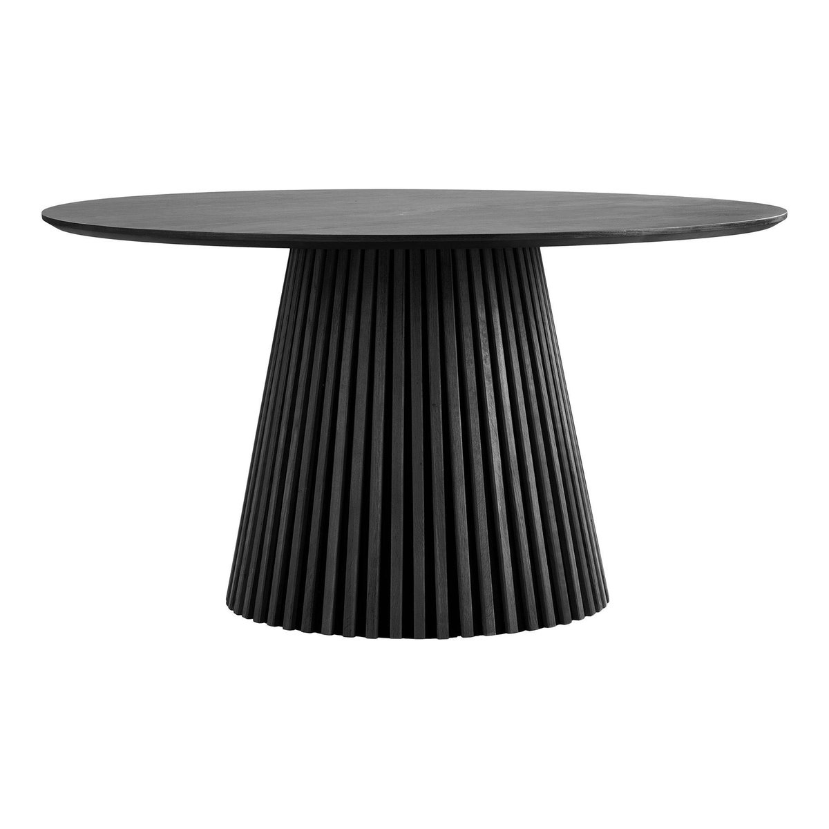 Table ronde moderne, pied baguette AMSTERDAM chêne noir (140 cm), PIER IMPORT