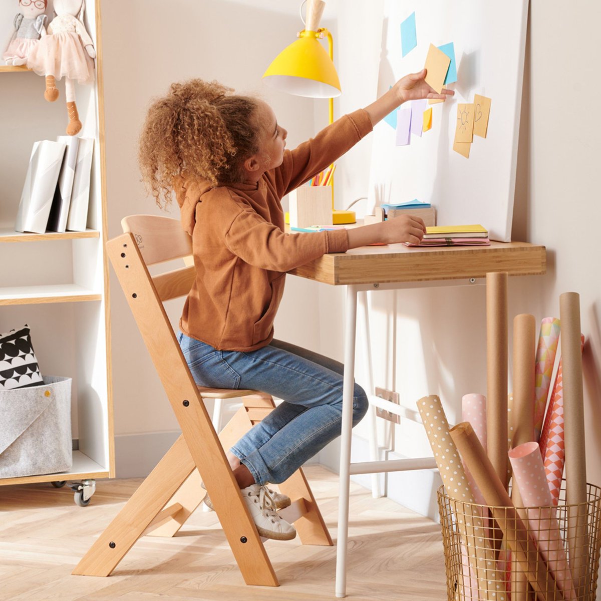 Chaise haute évolutive Enock white, KINDERKRAFT