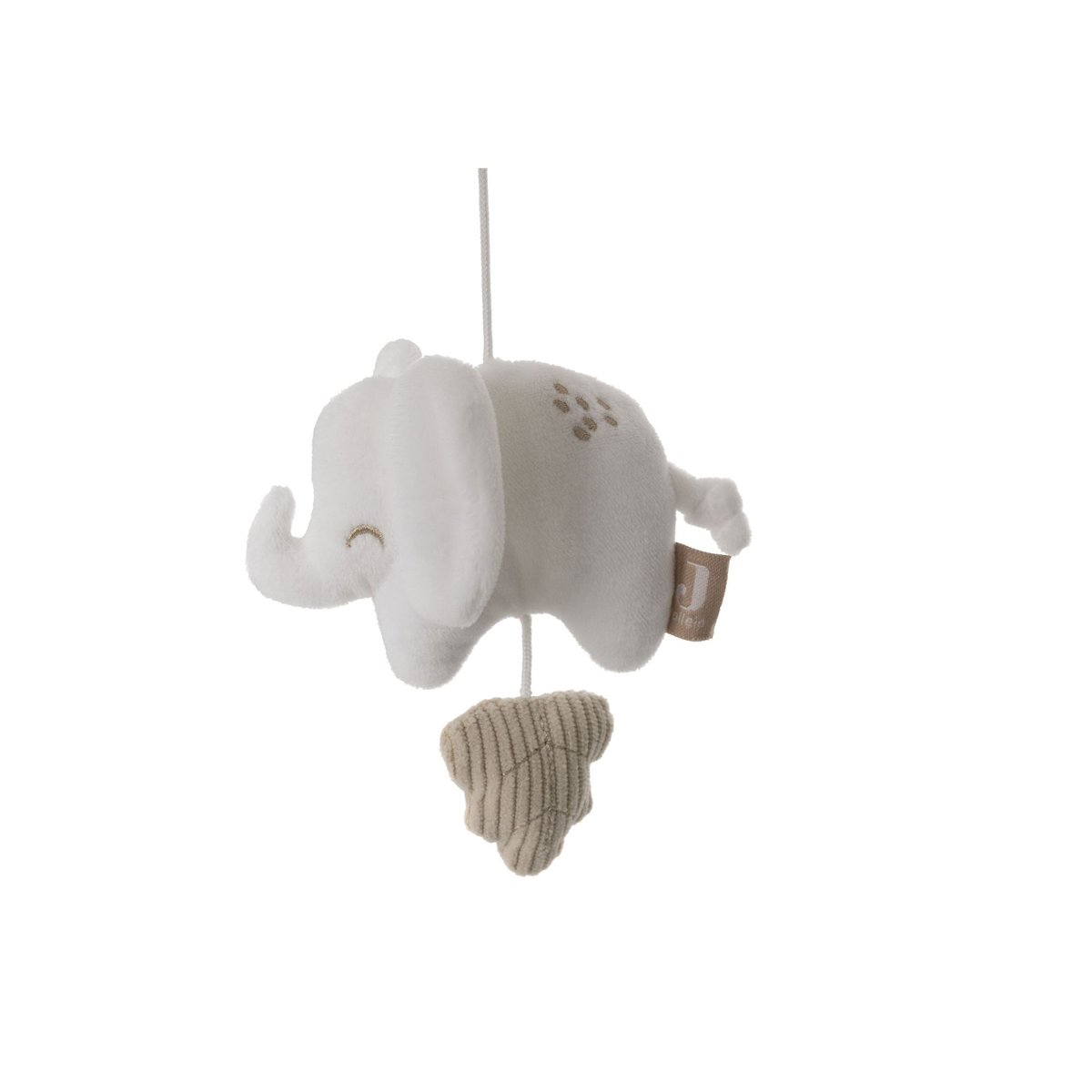 Mobile d’éveil bébé en bois blanc, beige, JOLLEIN