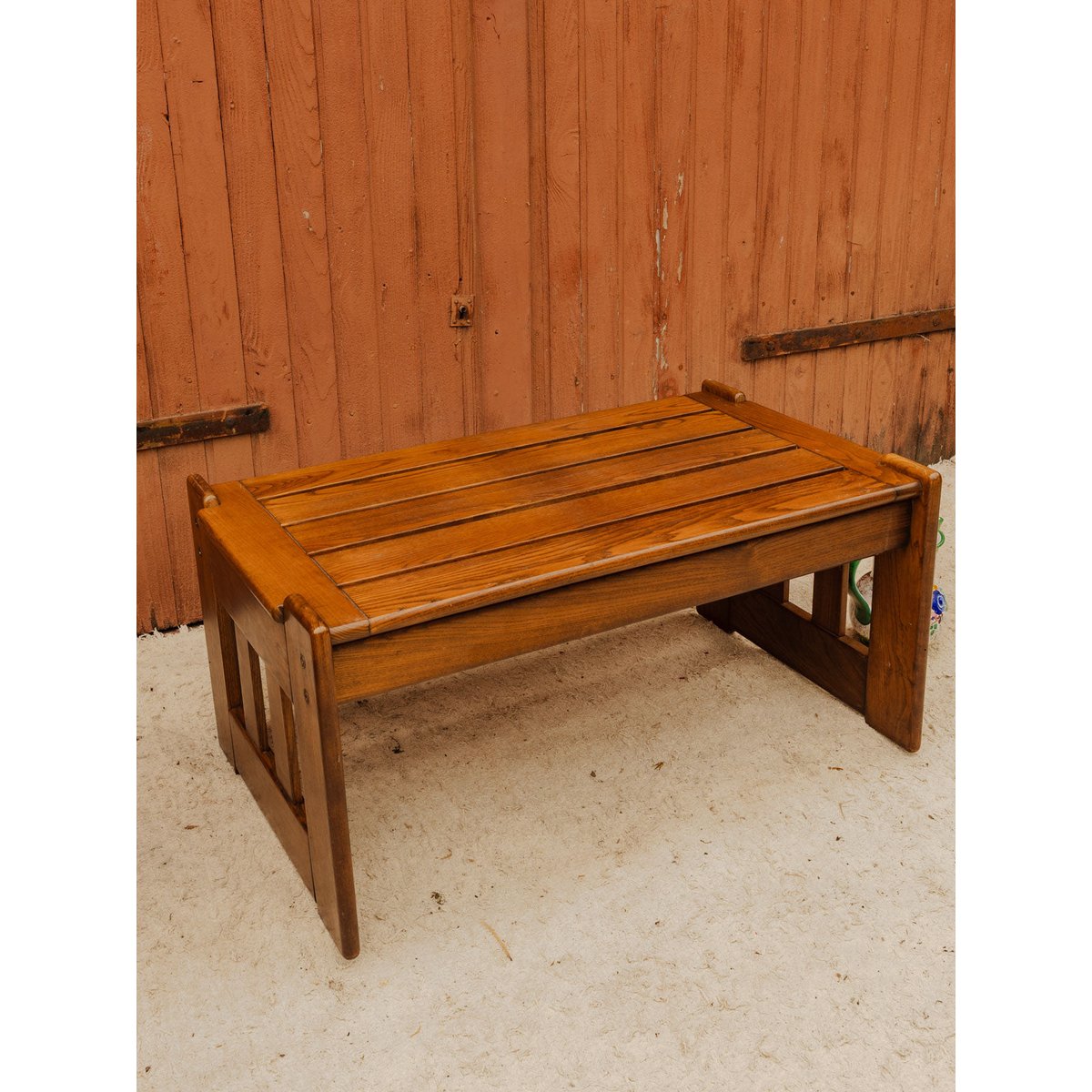 Table basse en bois Donna N°1620 - Bon état bois foncé, DEBONGOUT