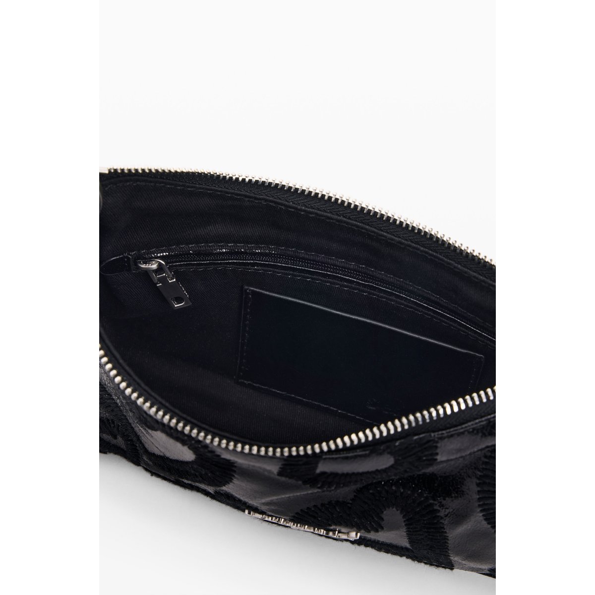 petit sac bandoulière cœurs noir, DESIGUAL