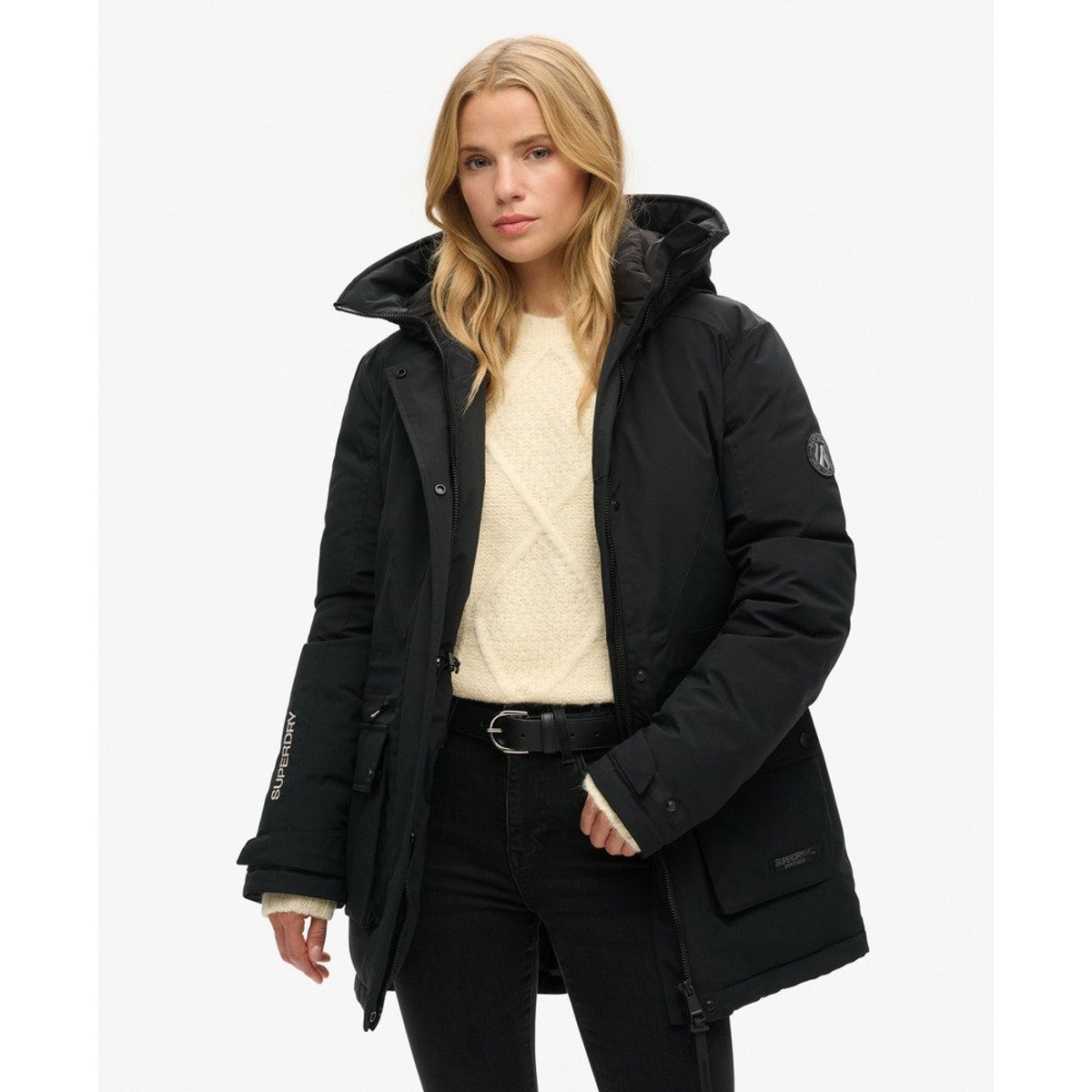 Parka rembourrée City noir, SUPERDRY