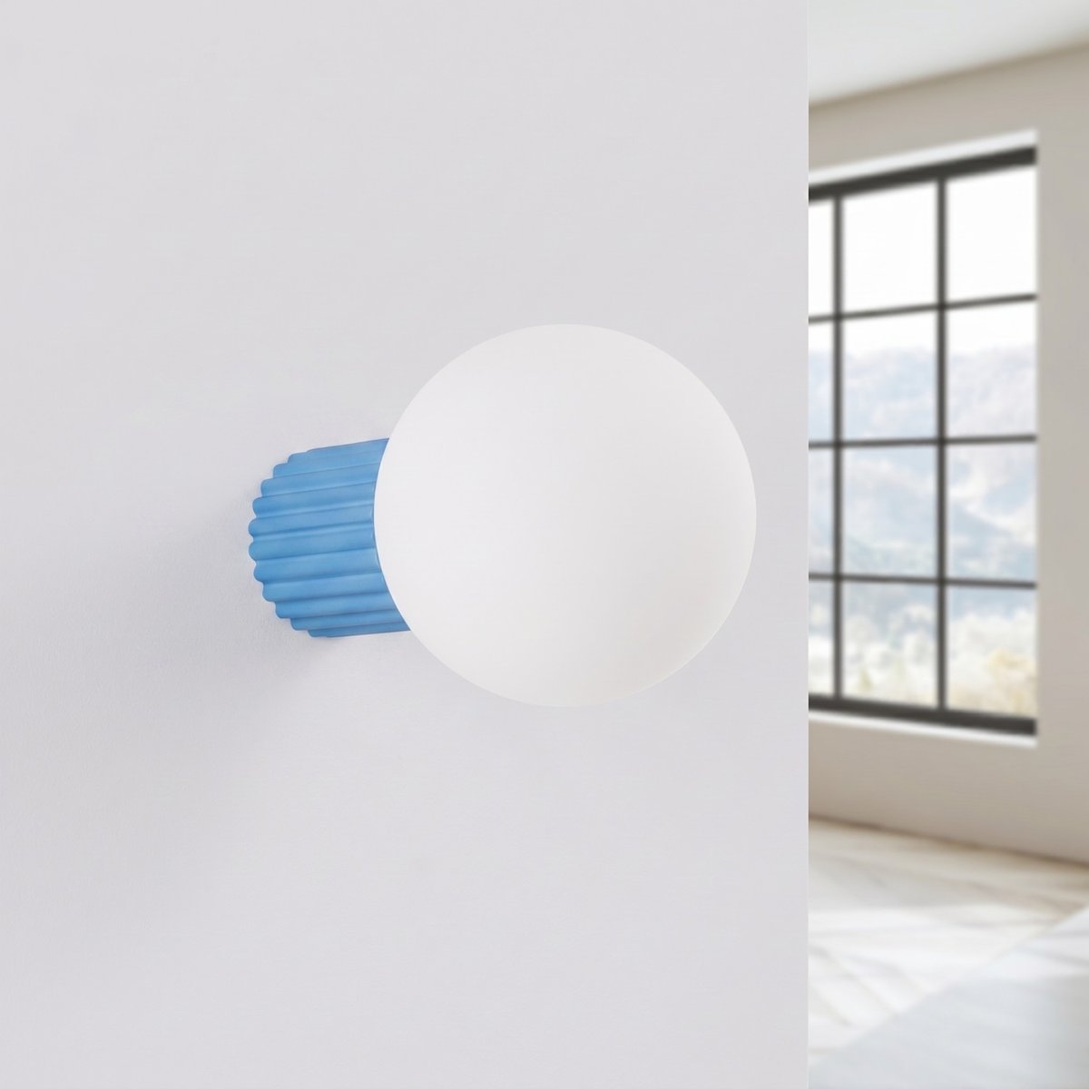 Applique murale Aluminium Bleu G9 1 Halo bleu, EDEN
