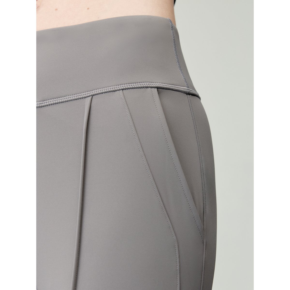 Pantalon de sport femme Lua Polo Jambe large avec poches marron vison, BORN