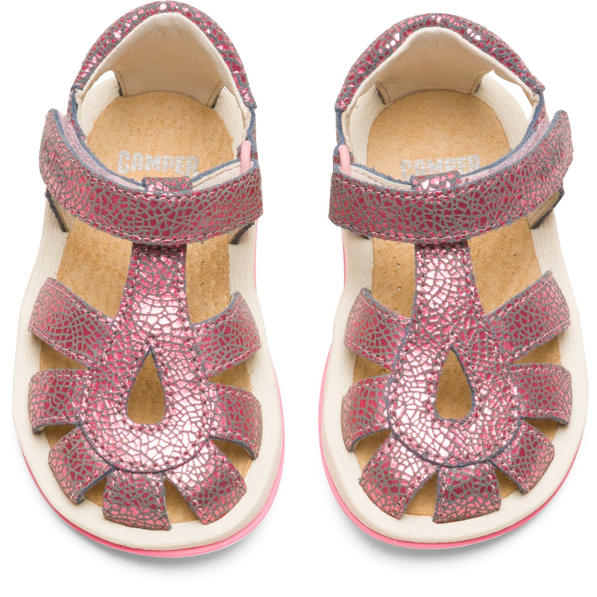 Sandales Cuir Bicho rose, CAMPER