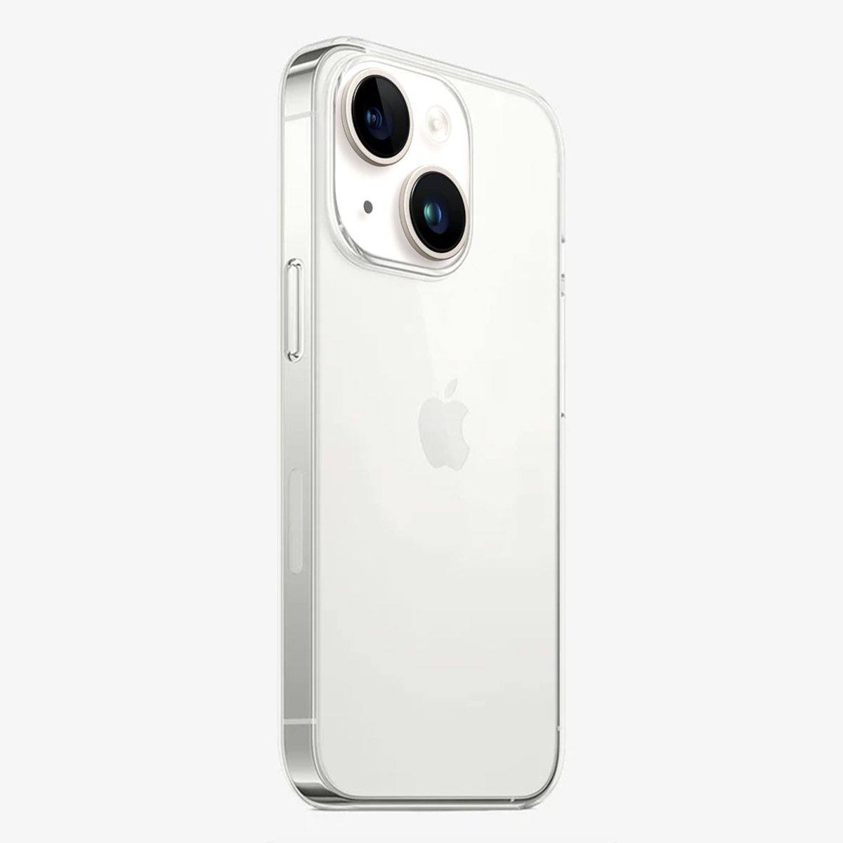 Coque silicone iPhone 14 transparent, EVETANE