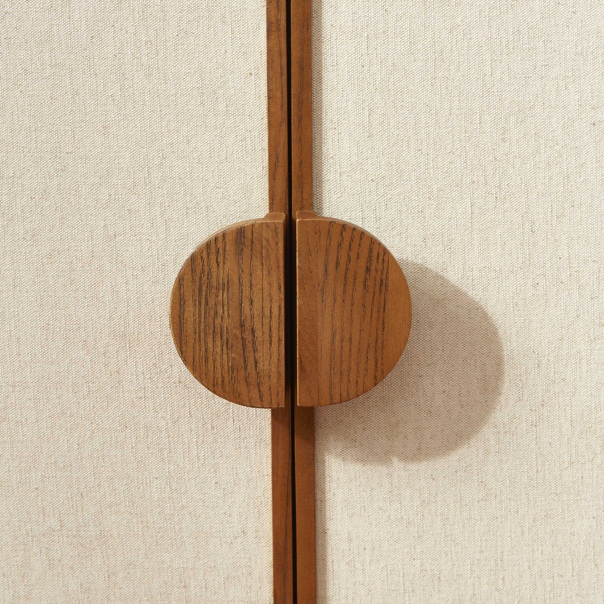 Buffet 3 portes en tissu GASTON frêne, SORELH