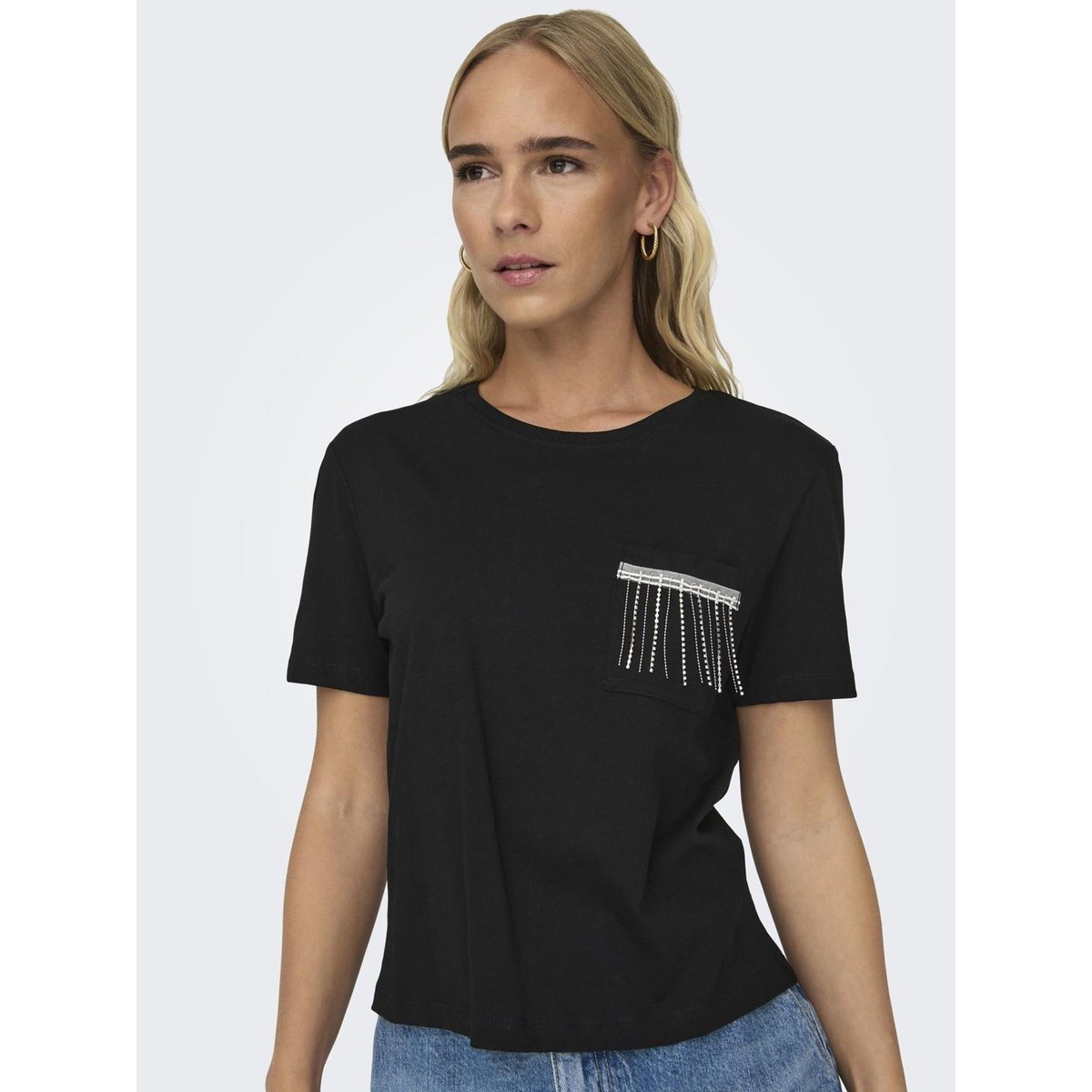 T-Shirt noire - black, ONLY