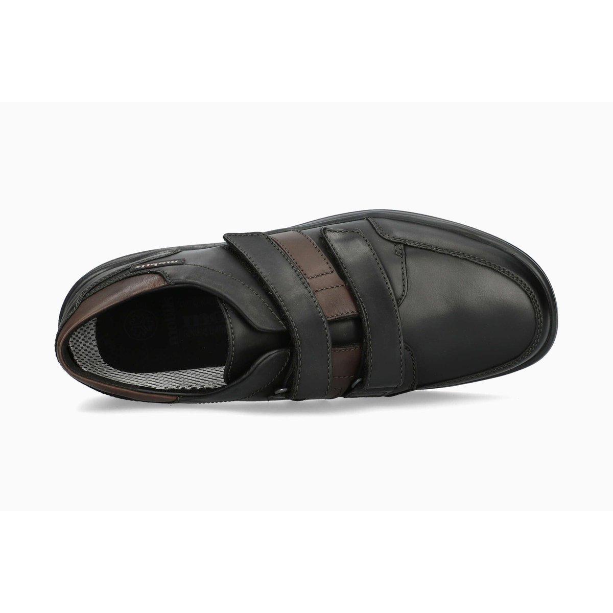 Baskets en cuir EYMAR noir p5106, MEPHISTO