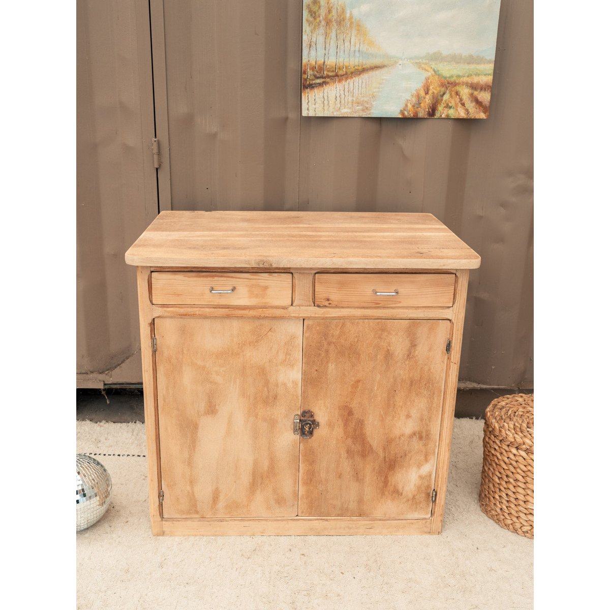 Buffet parisien en bois Gilbert N°1917 - Bon état bois clair, DEBONGOUT