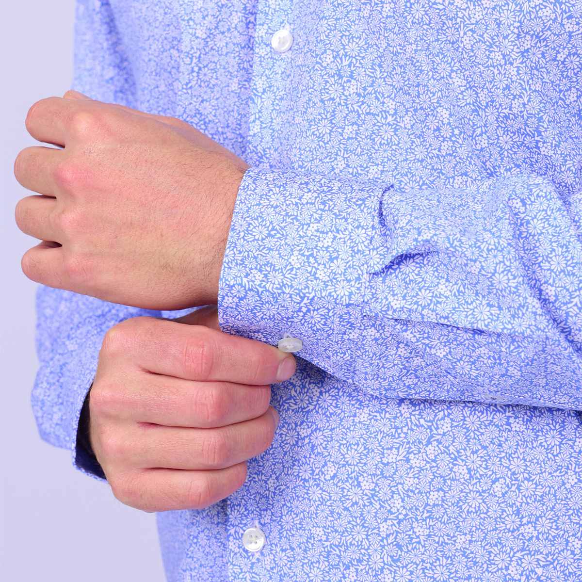 Chemise Garren bleu, MISE AU GREEN