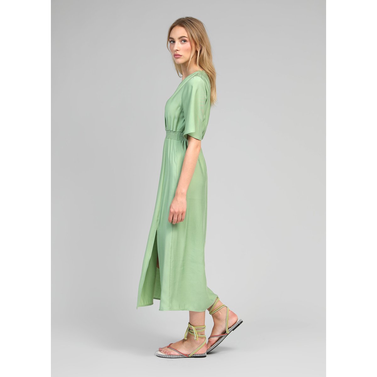 Robe Midi MESUN sauge, AN'GE
