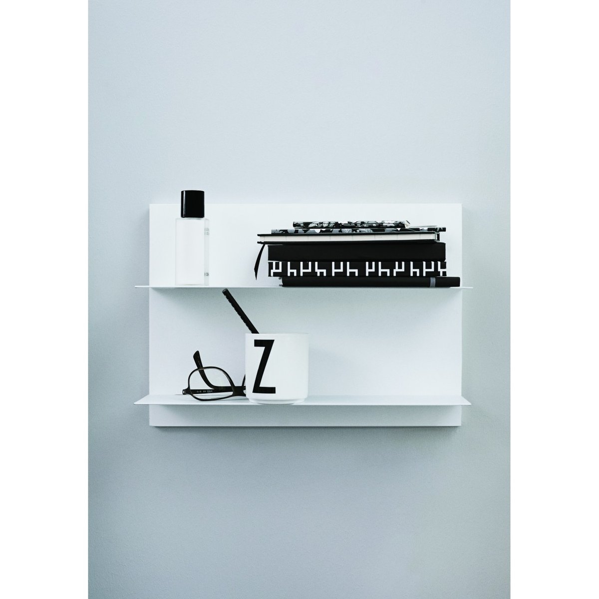 Mug en Porcelaine Blanc Personal A-Z w lettre noire, DESIGN LETTERS