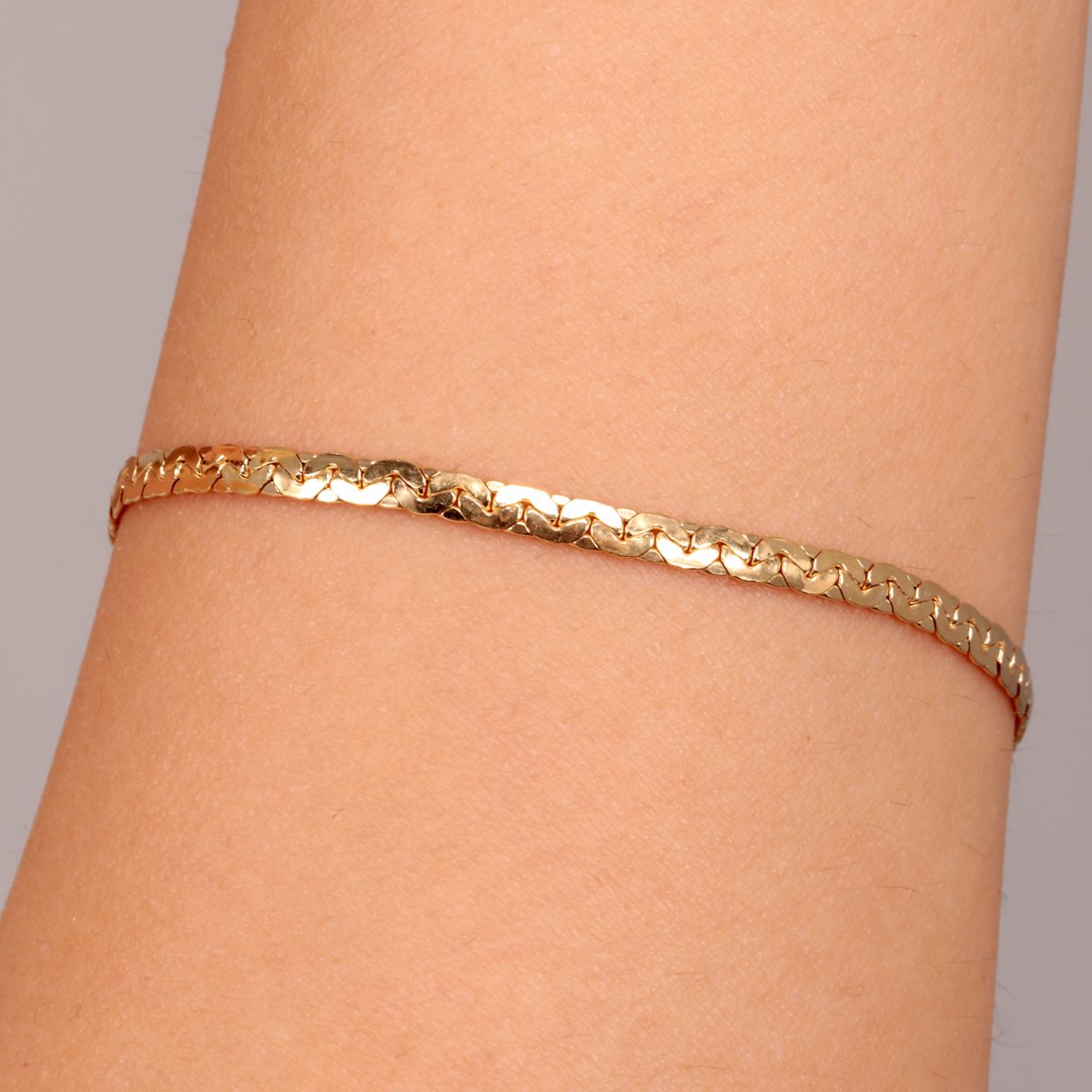 Bracelet en or jaune 375 COBRA or jaune, BLUESPIRIT