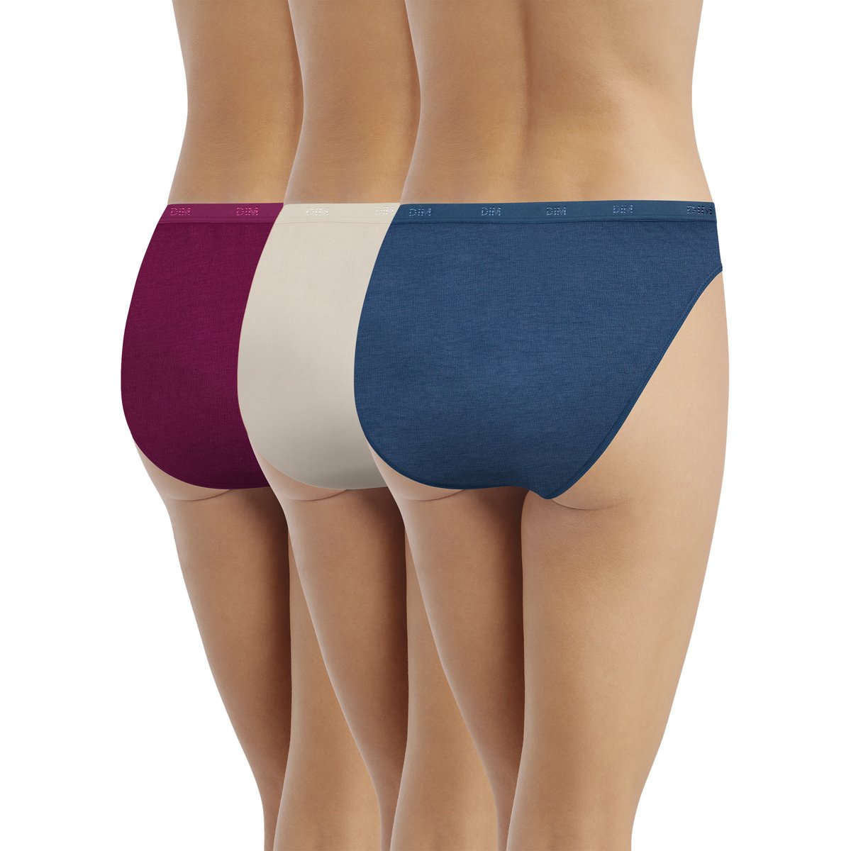 Lot de 3 slips Pockets Ecodim bleu, DIM
