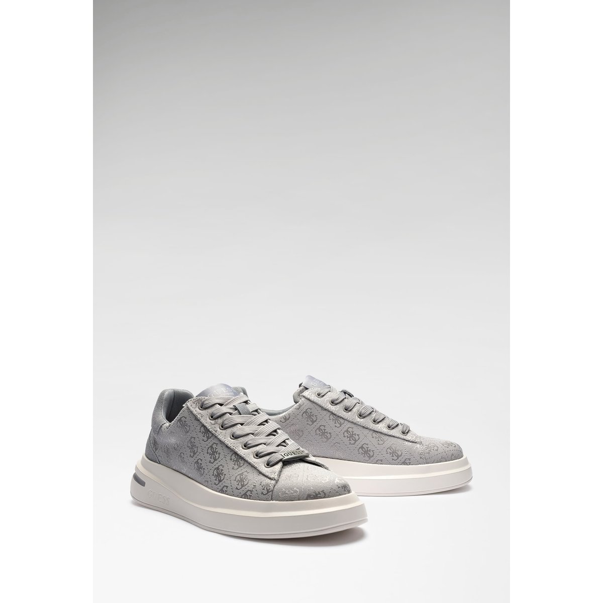 Baskets Logo Elba gris, GUESS