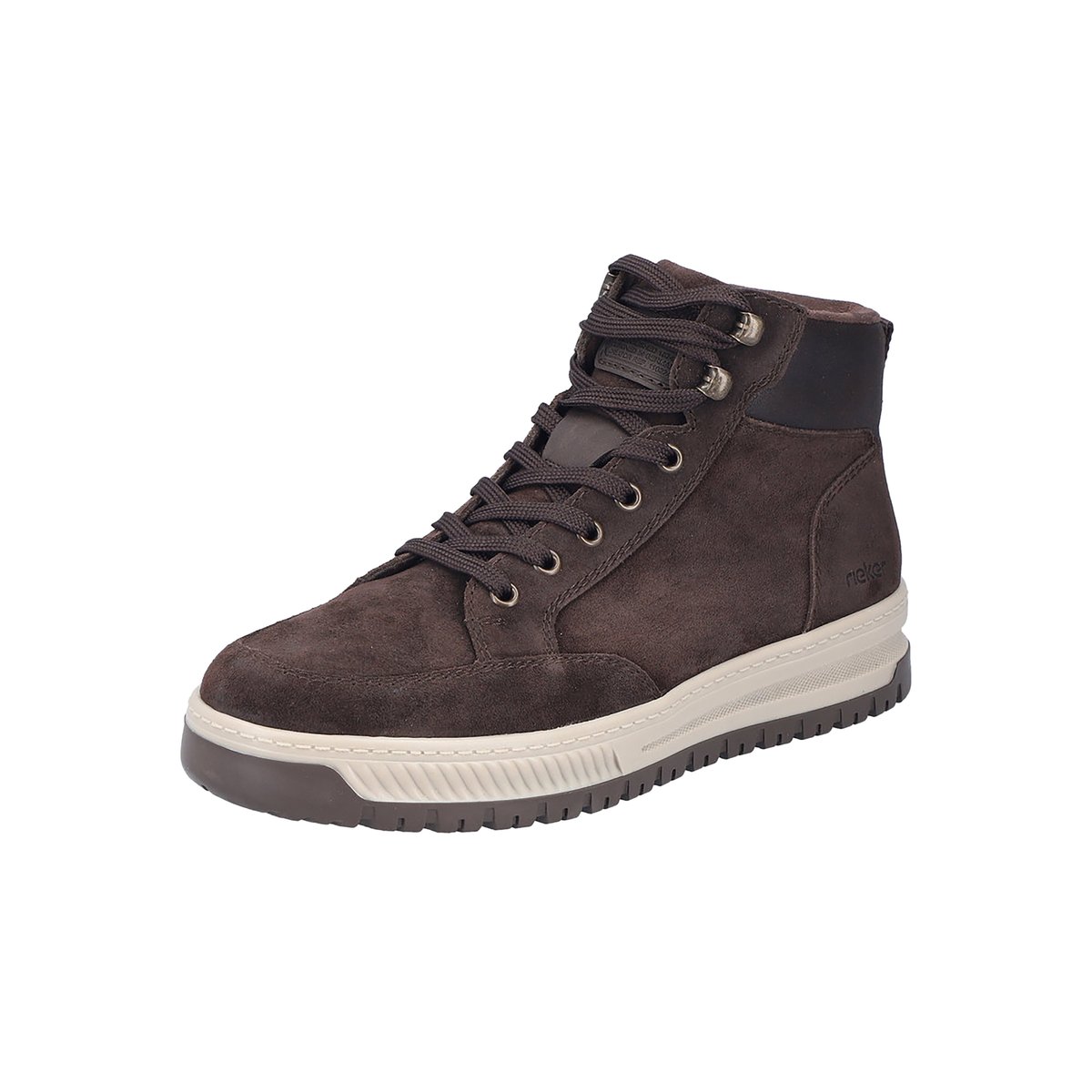 Basket Montante Cuir Rgd marron, RIEKER