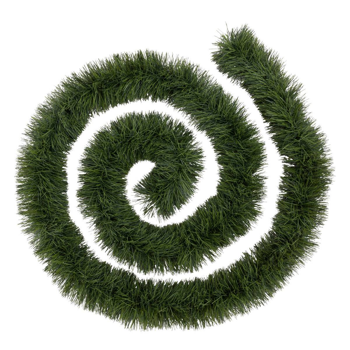 Guirlande boa longue 20 cm x 5m 6 plis vert vert, ATMOSPHERA