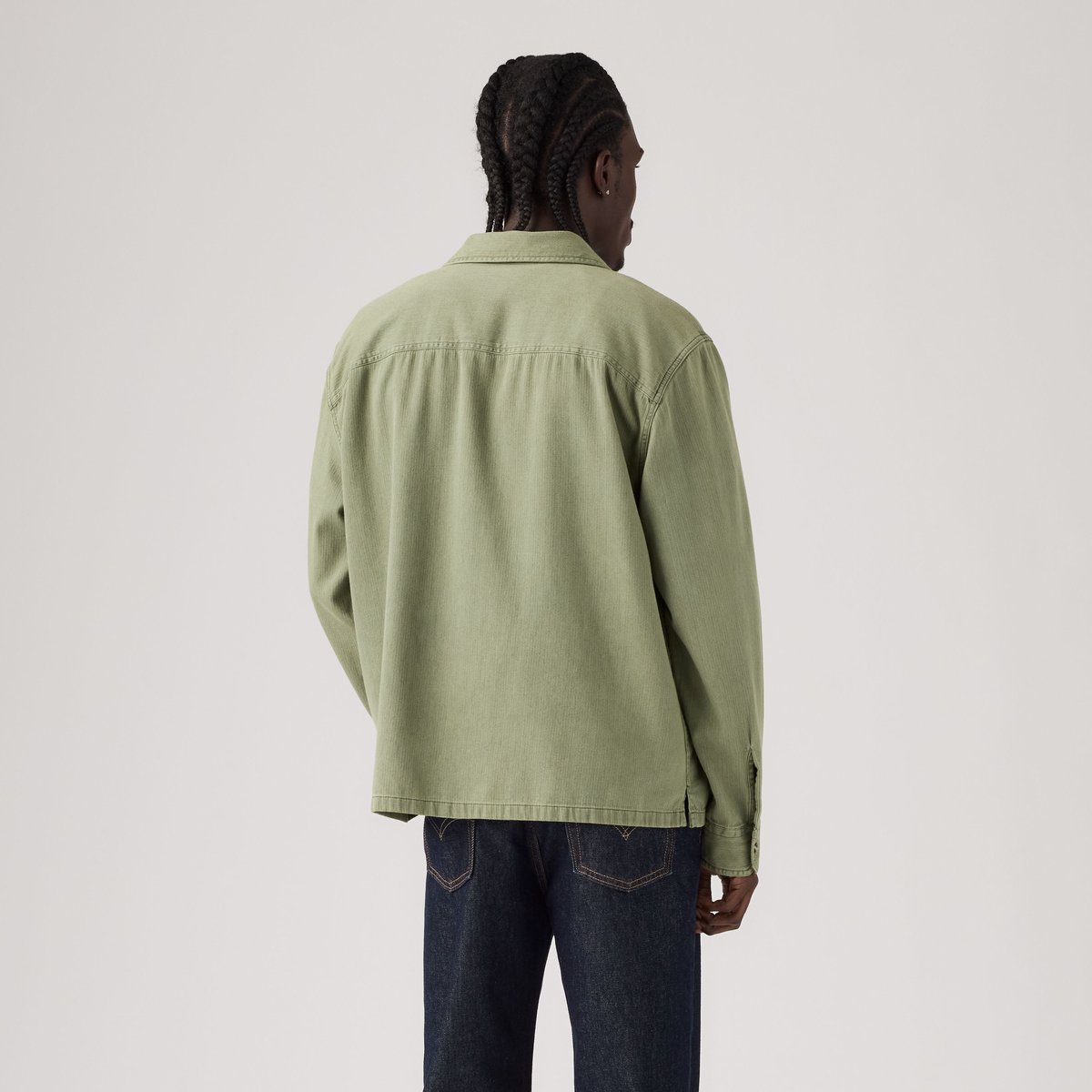 Chemise Waller Relaxed vert - waller olive wash, LEVI'S