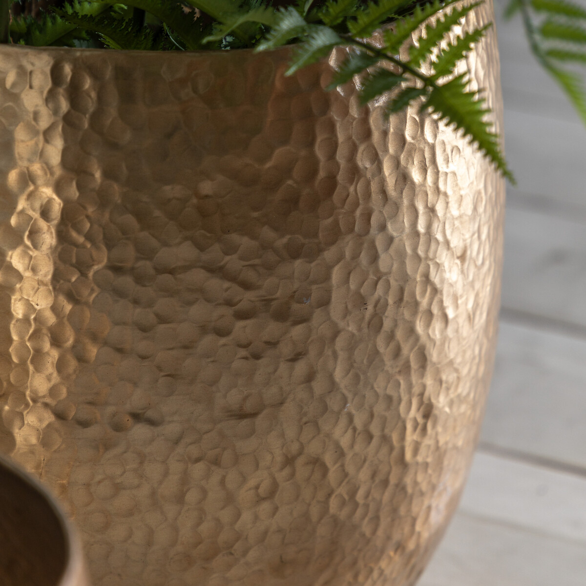 Set of 2 Cradley Metal Planters bronze, ÉDITÉ