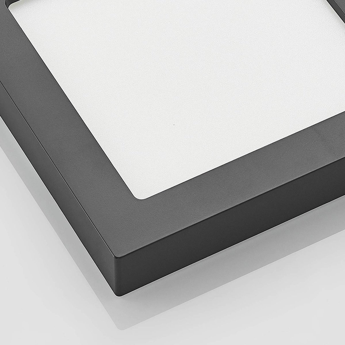 Plafonnier en aluminium moderneLED, Alette noir, blanc, PRIOS