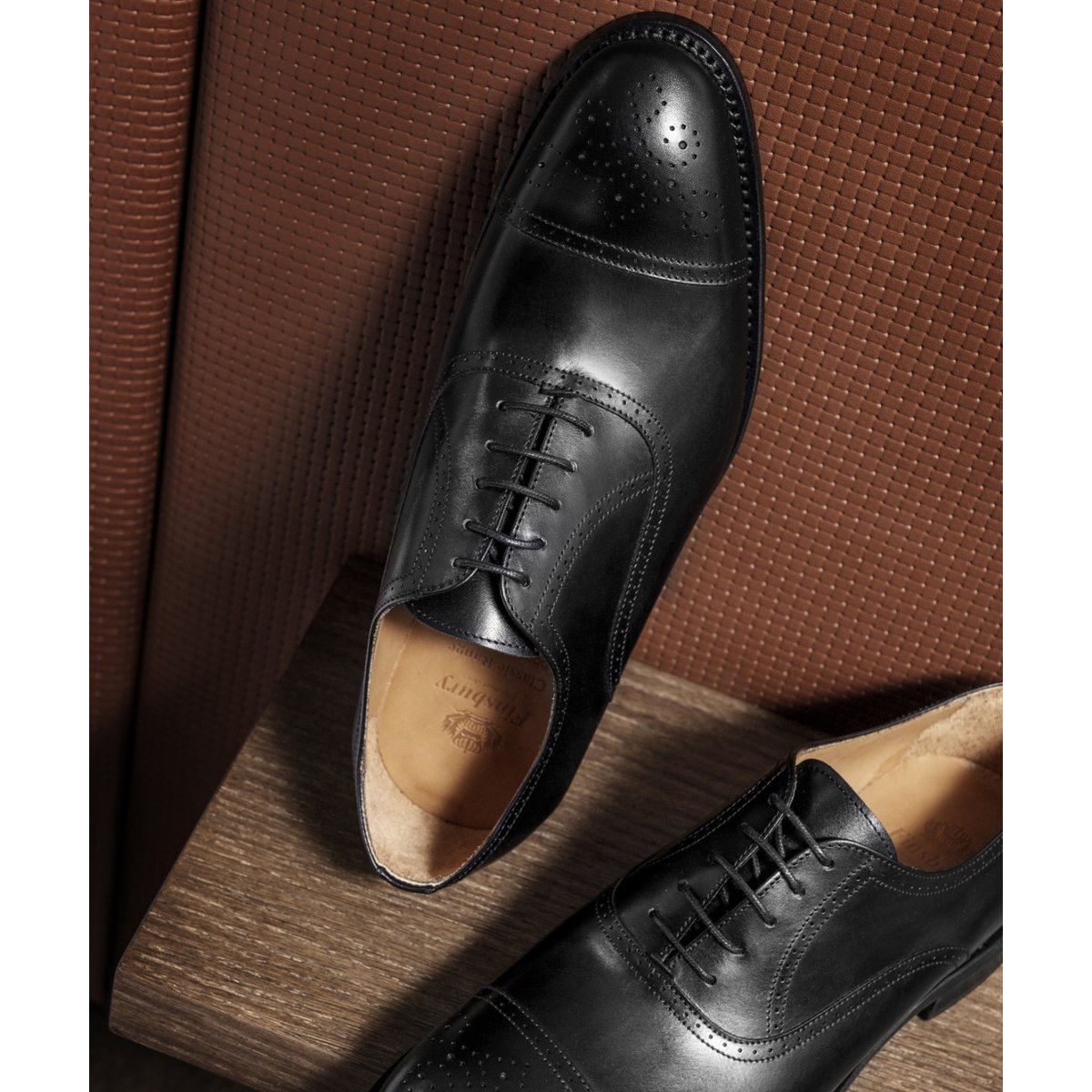 Richelieu cuir DIPLOMAT noir, FINSBURY