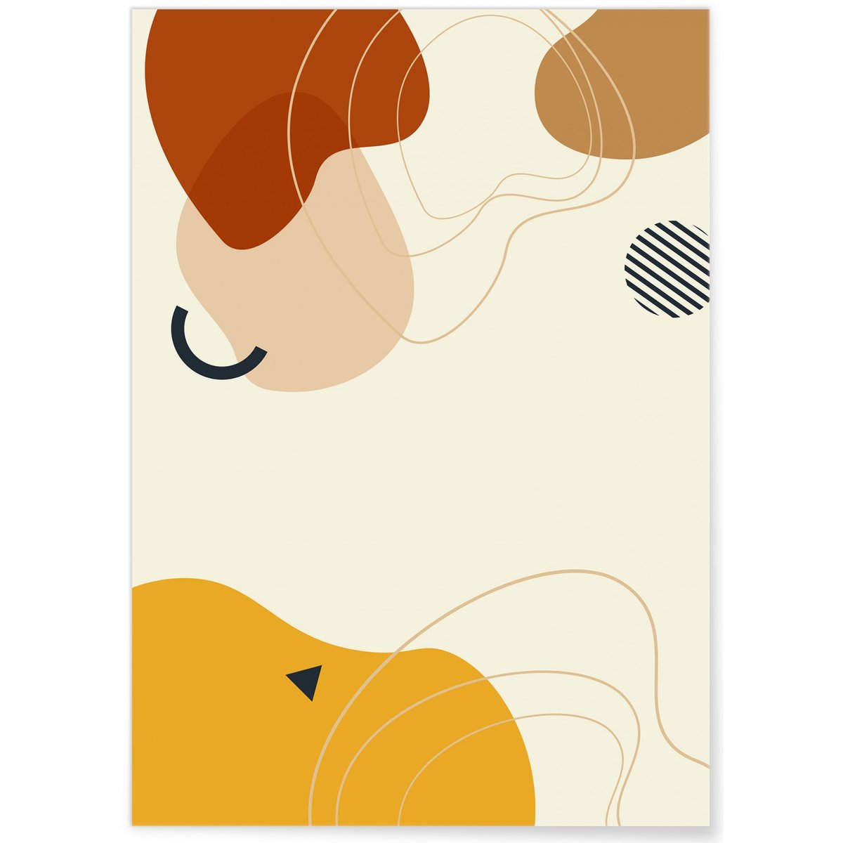 Affiche Abstract Background 8 blanc, L'AFFICHERIE