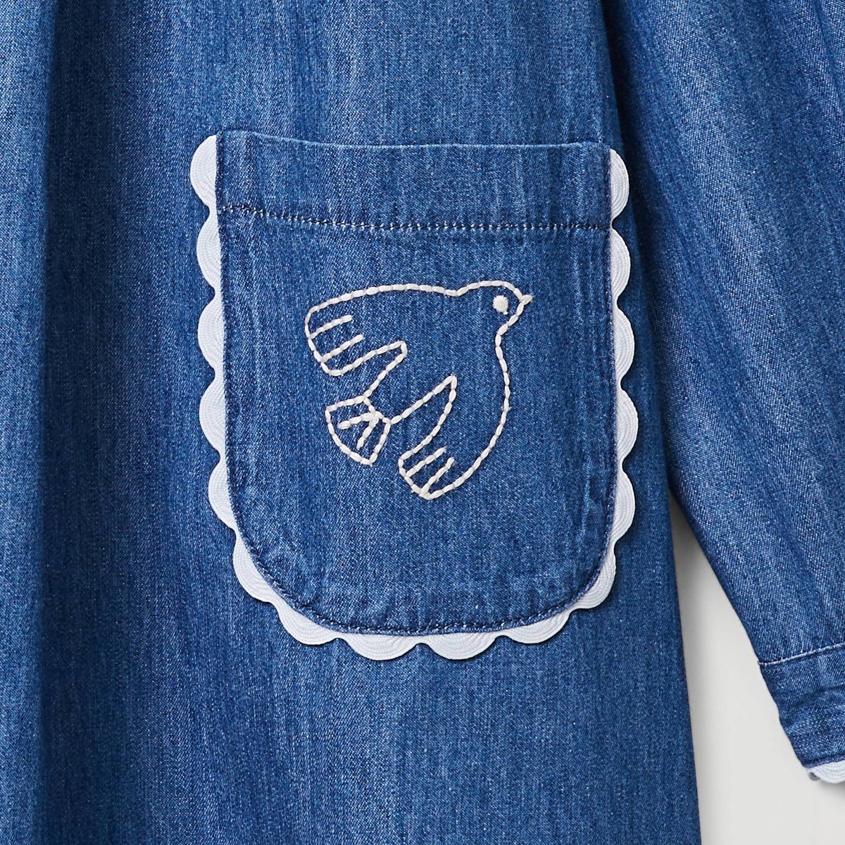 Robe en denim col marin stone denim, MONOPRIX