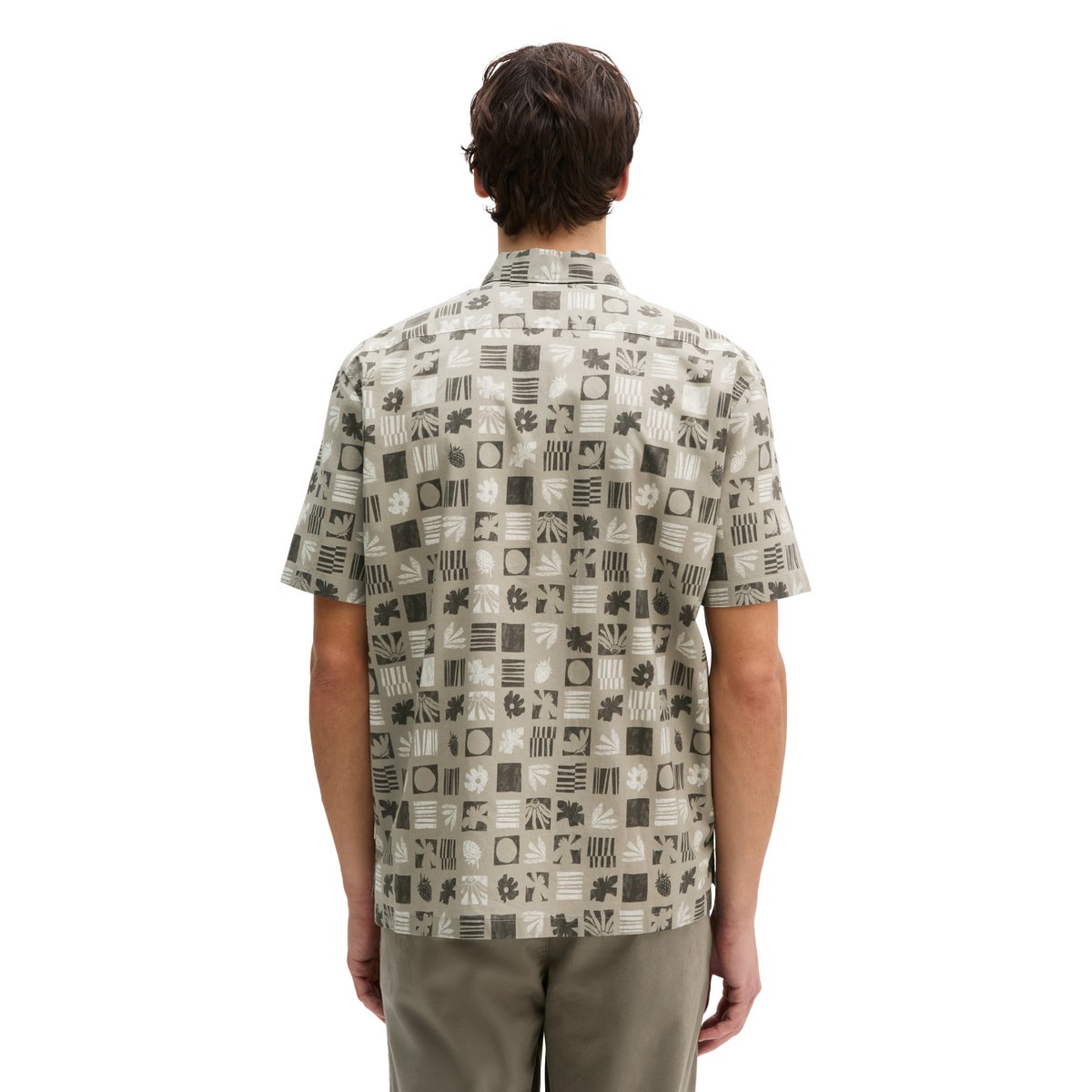 Chemise regular en popeline de coton bio marron, MARC O'POLO