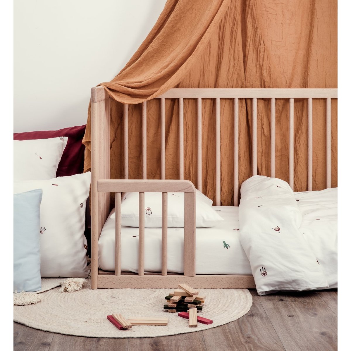 Housse de couette bébé en coton bio, PETITE PLUME petite plume, KADOLIS