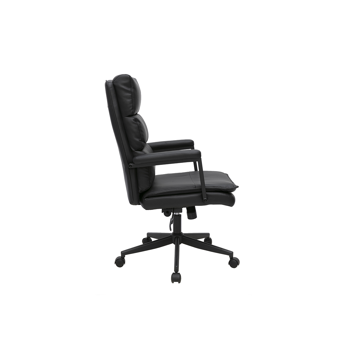 Fauteuil de bureau à roulettes noir SAEL noir, MILIBOO