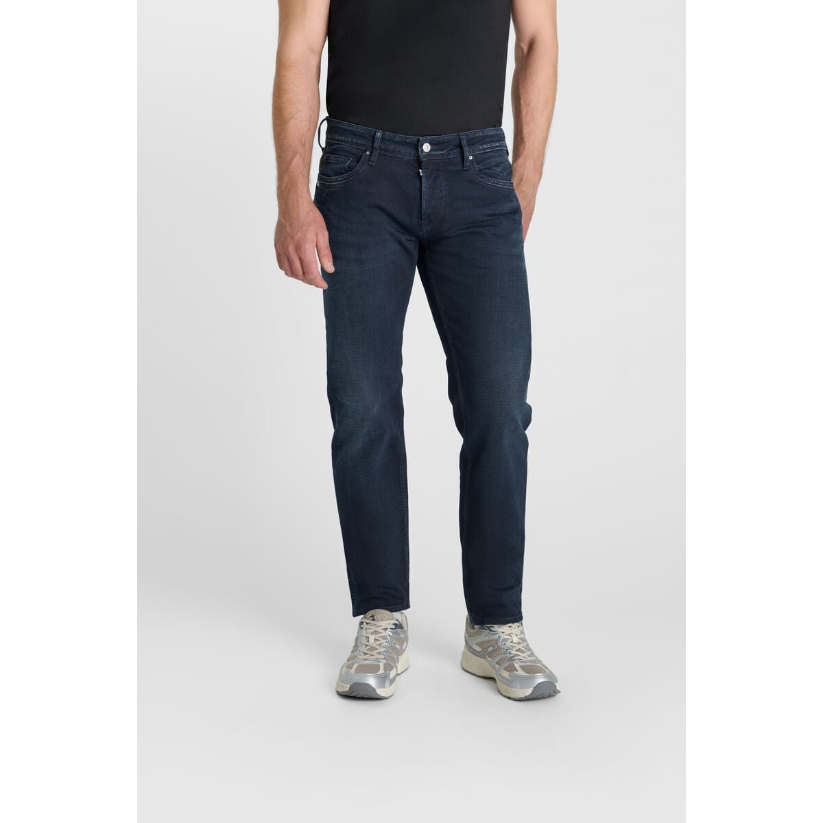 Jeans slim stretch 700/11, longueur 34 blue / black, LE TEMPS DES CERISES